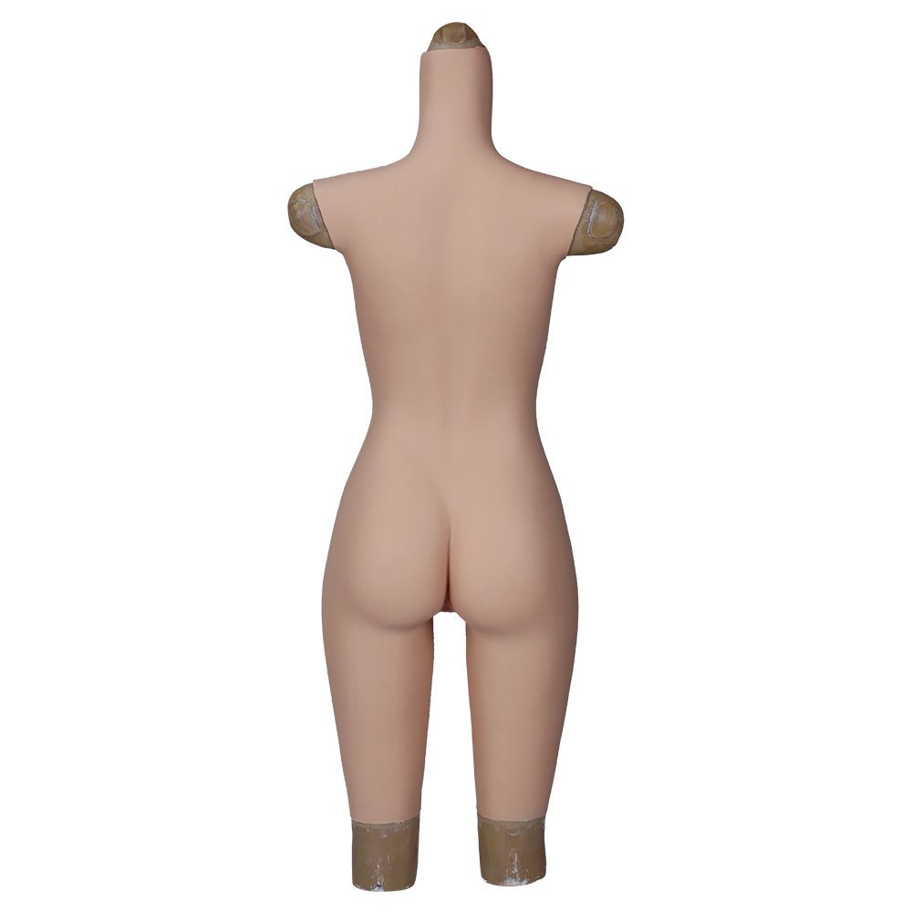 Eta drag queen fake vagina breast form underwear bodysuit of girls sissy crossdresser huge tits suit female silicone body suit