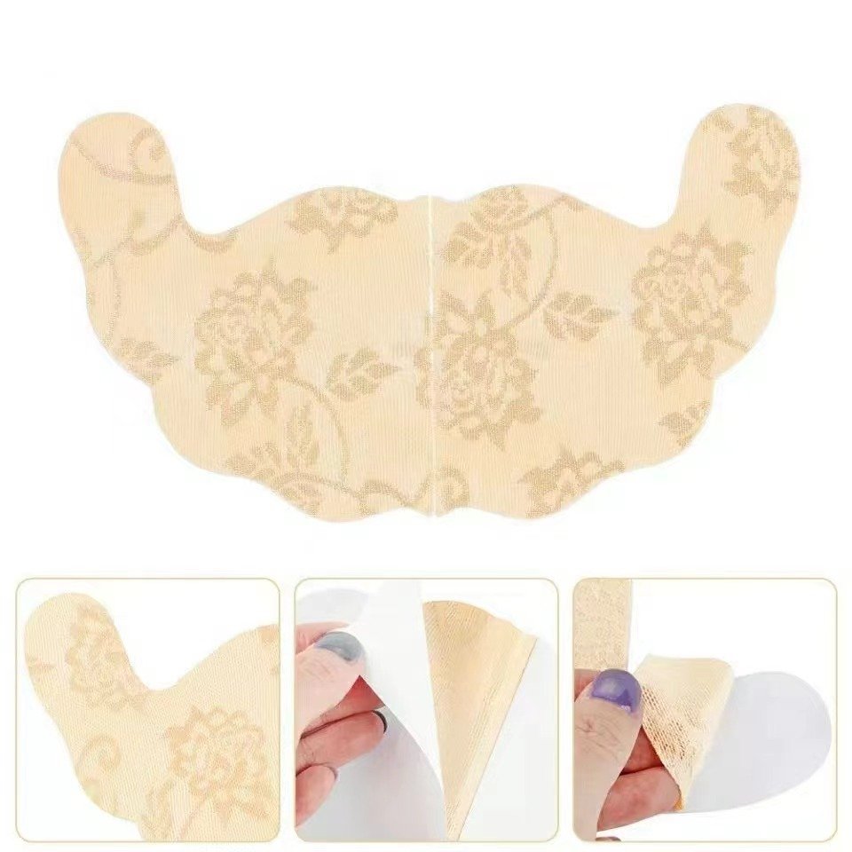Cow Horn Lace Breast Patch-Permeable Non-Sagging Anti-Lace Patchbra cup nipple cover no gluebras bra for women push up bra