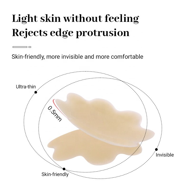 Silica Thin Petal Breast Pasties For Swimwear Beachwear 6.5CM Flower Sexy Silicone Nipple Stickers