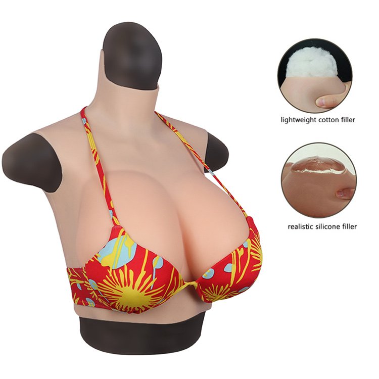 Big Tits B-G Cup Artificial boobs Elastic Drag Queen Breastplate Oil free Silicone fake breast For transgender Crossdresser