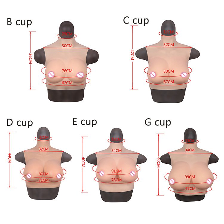 Big Tits B-G Cup Artificial boobs Elastic Drag Queen Breastplate Oil free Silicone fake breast For transgender Crossdresser