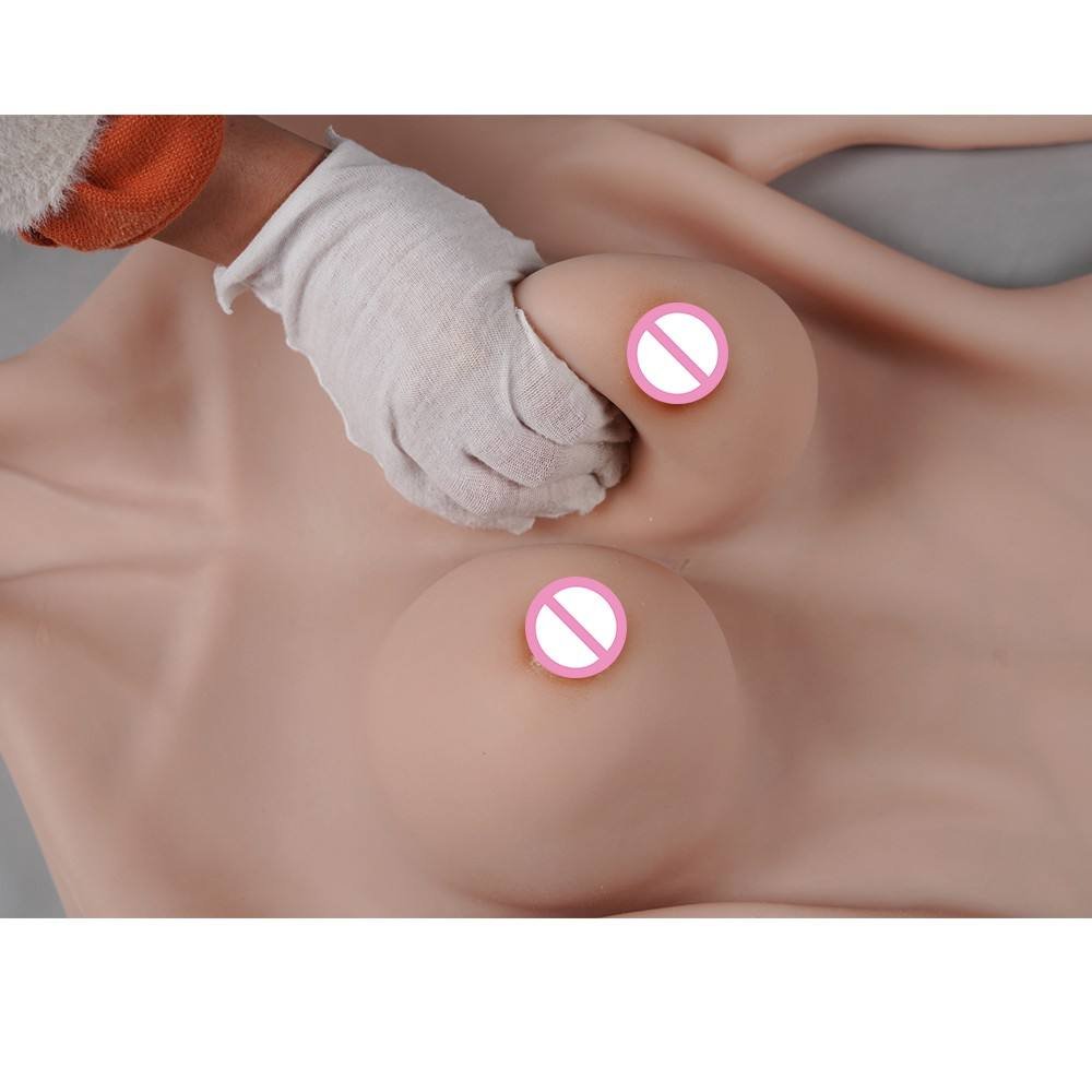 Cosplay Costume Sissy Silicone Body Suit Jumpsuit Natural Breast Plate Vagina Pants For Crossdresser Sissy Ladyboy