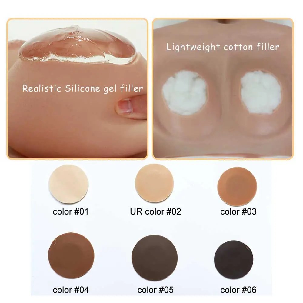 K-Cup Big Boobs Breast Silicone Breast With Navel Realistic Fake Boobs For Halloween Disguise Masquerade