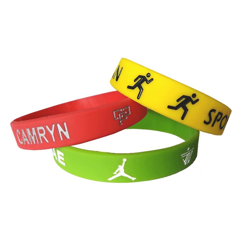 Concave Holiday Sports Bracelet Wrist Strap Printed Rubber Glow in Dark Vintage Custom Camouflage with Logo Silicone Unisex