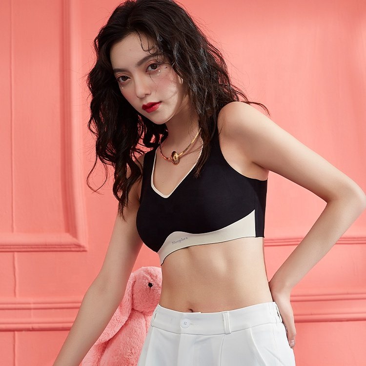 High Quality Woman's Sports Bra Girl Bra Push-Up Breathable seamless Low Price Small Breasts Hot Tank Top Padded Seamless Bra