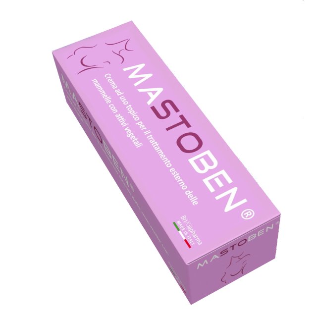 Made in Italy MASTOBEN Cream 50 ml Tube for breast pain.