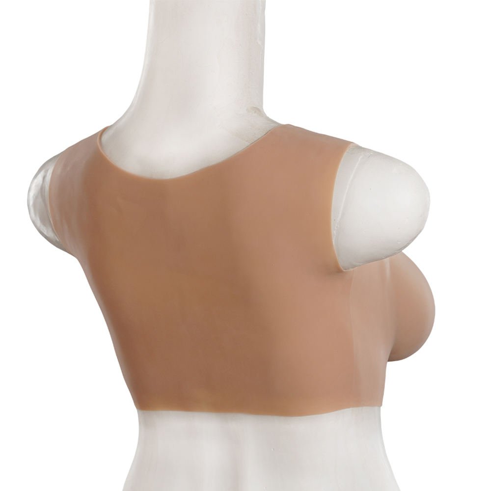 URCHOICE Round Collar B-E Cup Silicone Breast Forms False Boobs Big Tits For Transgender Cosplay Shemale Ladyboy