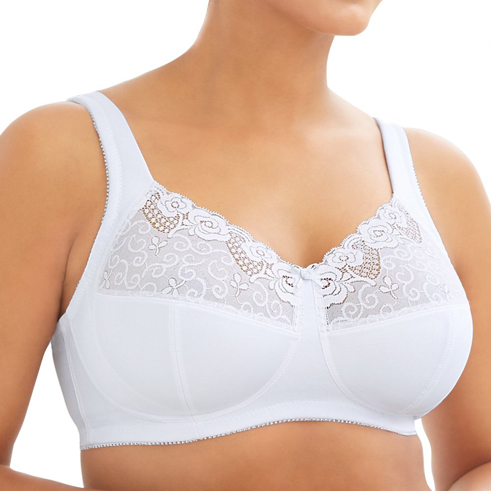 Wholesale Wireless Cotton Bralette Full Cup Comfort Wireless Cotton Bra Breathable Women Sexy Lace Plus Size Bra Adults Medium