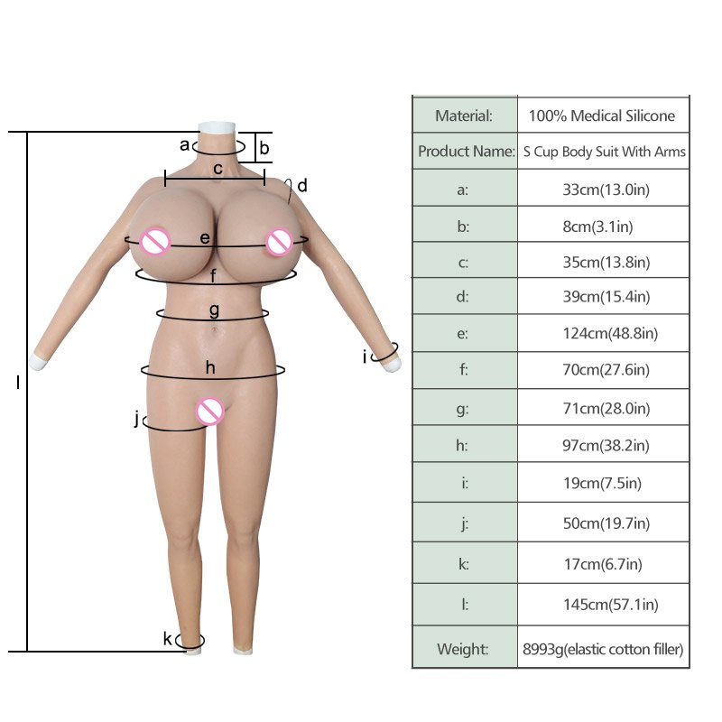 Silicone S X Cup Fake Boobs Giant Breast Forms Big Buttocks Bodysuit For Cosplay Drag Queen Transgender Crossdresser