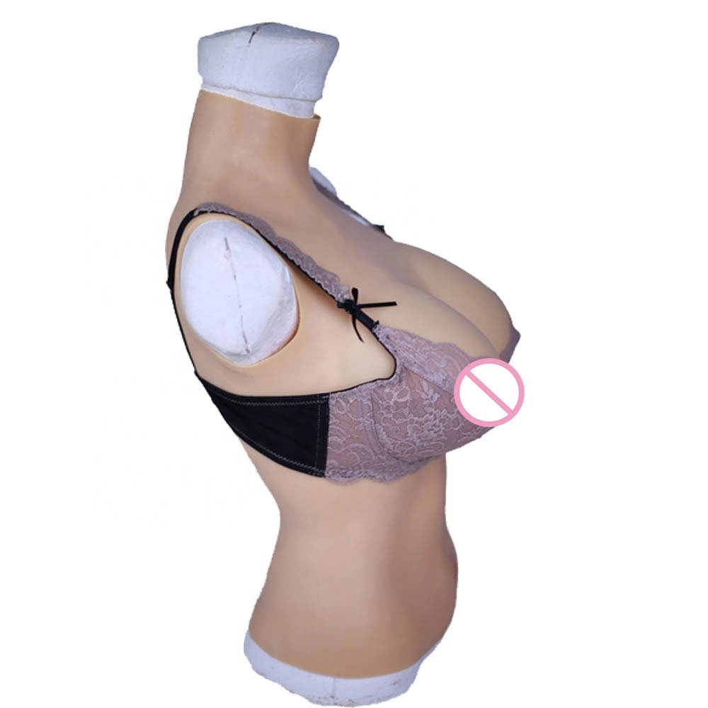 Solid C Cup Half Body Silicone Breast Form Prosthesis Transvestite Crossdresser