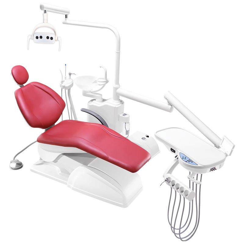Factory price dental equipment medical touch screen and sensor dental lamp dental unit chair with dentist