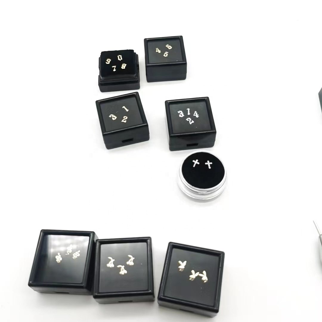 For Dental Beauty Fashion New style Medical Titanium tooth gem mini size opal silver tooth gem 18k real gold tooth gems