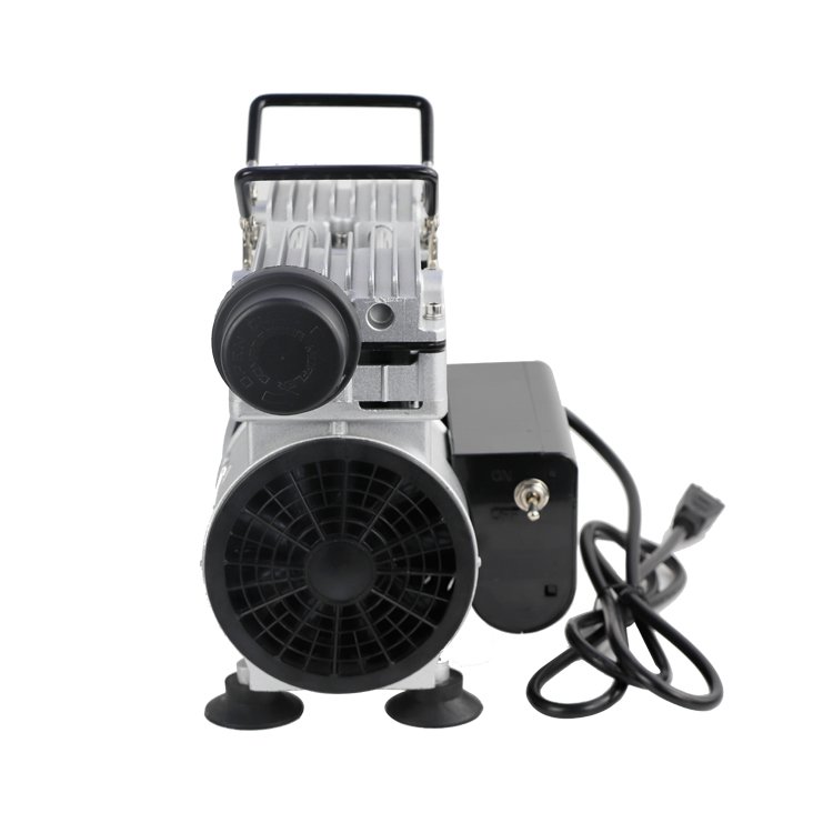 Twin Piston Oilless Oil-Free Vacuum Pump Farm Milker Hookup Epoxy Resin Infusion Bagging Medical/Dental Clinic with Switch