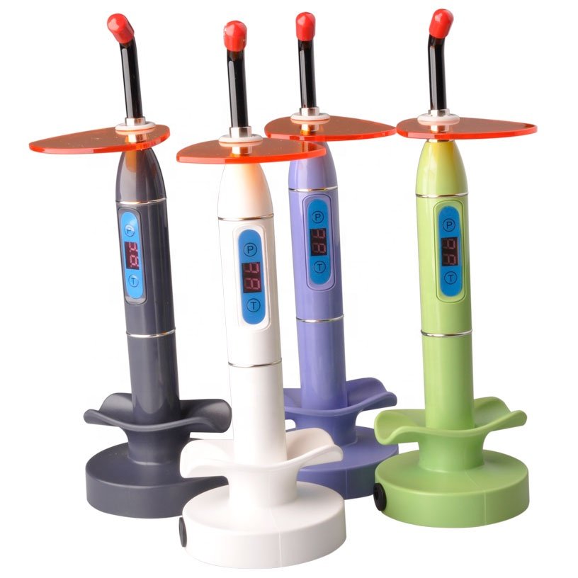Cordless Rechargeable Dental Light Cure Dental Equipment Digital Colorful Dental LED Curing Light