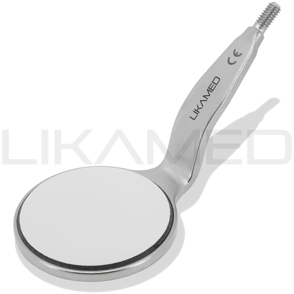 LIKAMED Dental Double Sided Mouth Mirrors Oral Rhodium Front Surface Dental Mouth Mirror No 4 5 Double Ended