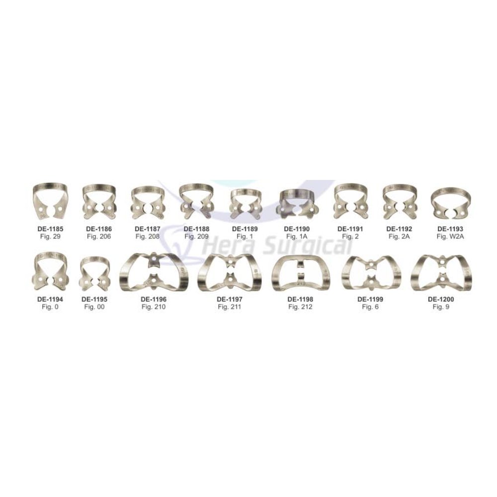 Hot Sale Dental Instruments Rubber Dam Clamp Stainless Steel available in all fig, Other dental equipments