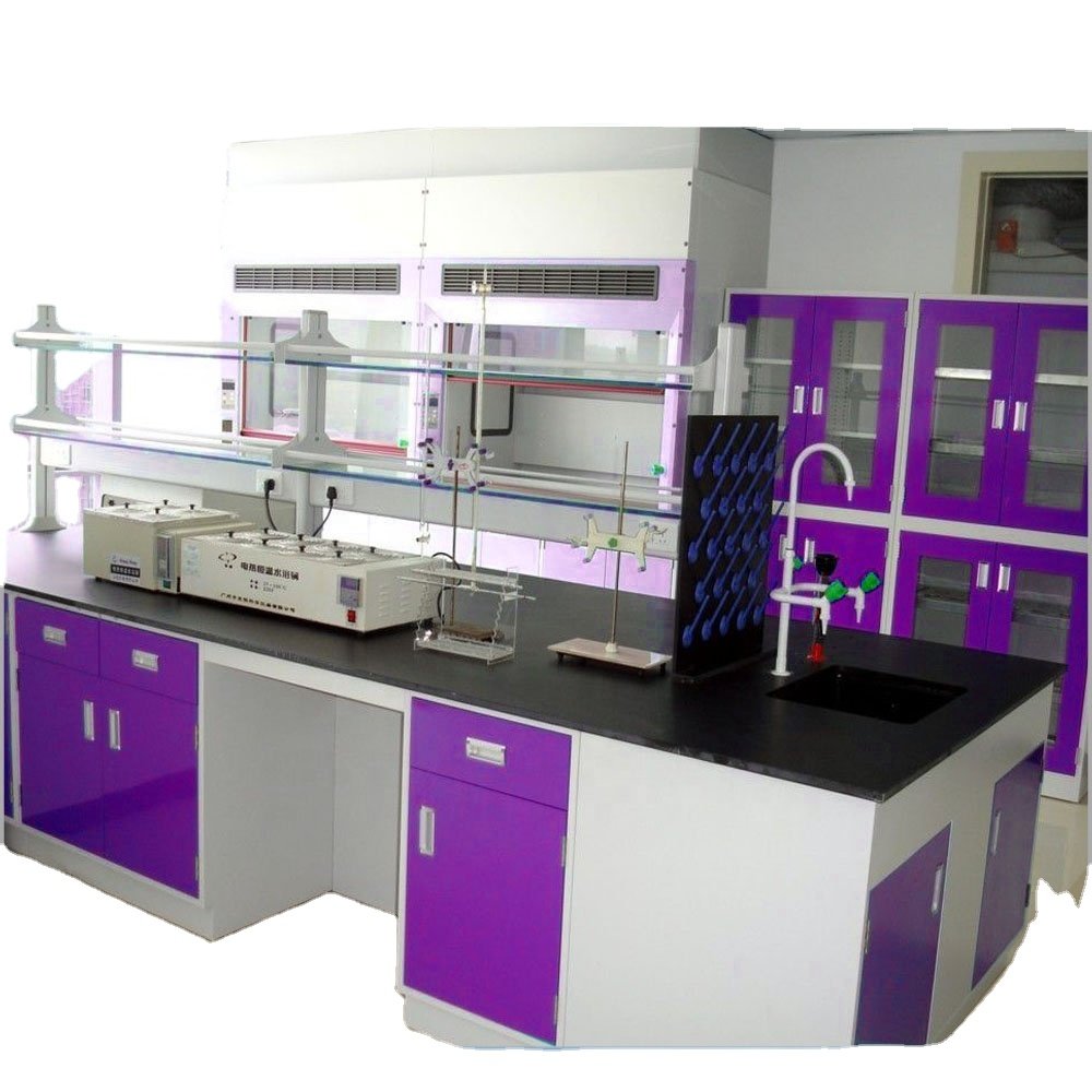 Cheap Price Modern Science School Furniture Physics Lab Island Table, high quality laboratory furniture with different color