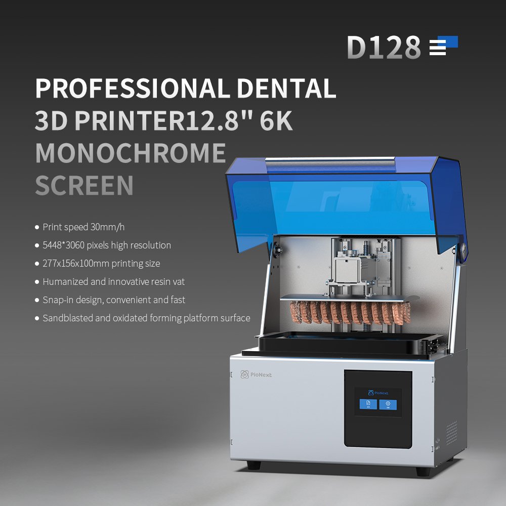 Creality PioNext D128 dental equipment lcd castable phototpolymer resin LCD 3d printer pringter