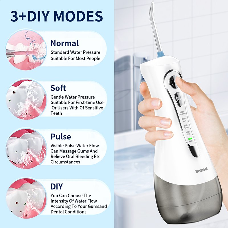 Water Pick Electric Upgraded Cordless Dental Teeth Irrigator Portable Water Flosser Rechargeable Ipx7 Waterproof Water Irrigator