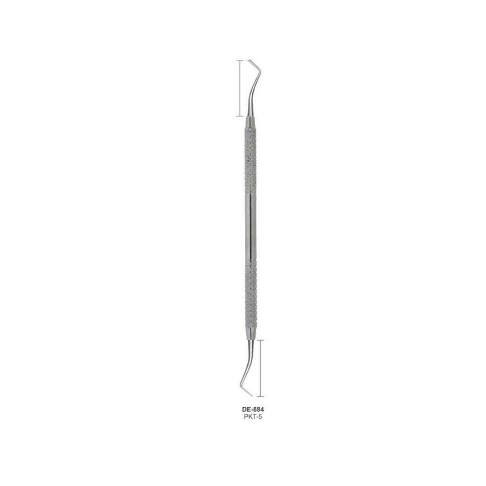 Carver P.K Thomas Waxing set of 5 pcs instruments solid handle 6 mm, length 170 mm, dental equipment