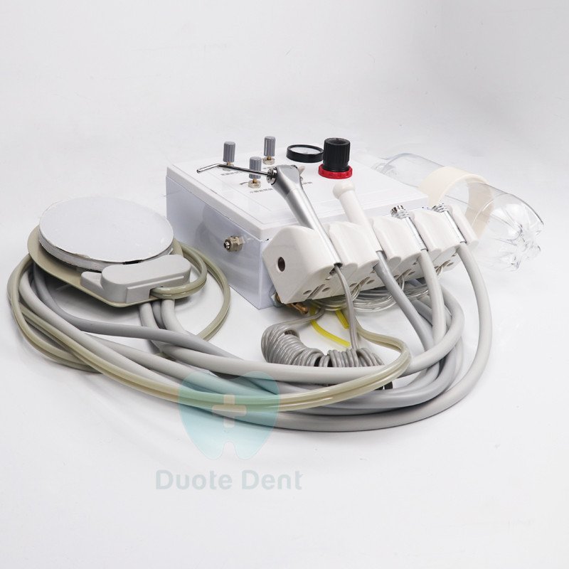 Portable Dental Work with Air Compressor Wall Mount Dental Portable Air Turbine Unit / Dental Air Control Unit with Suction