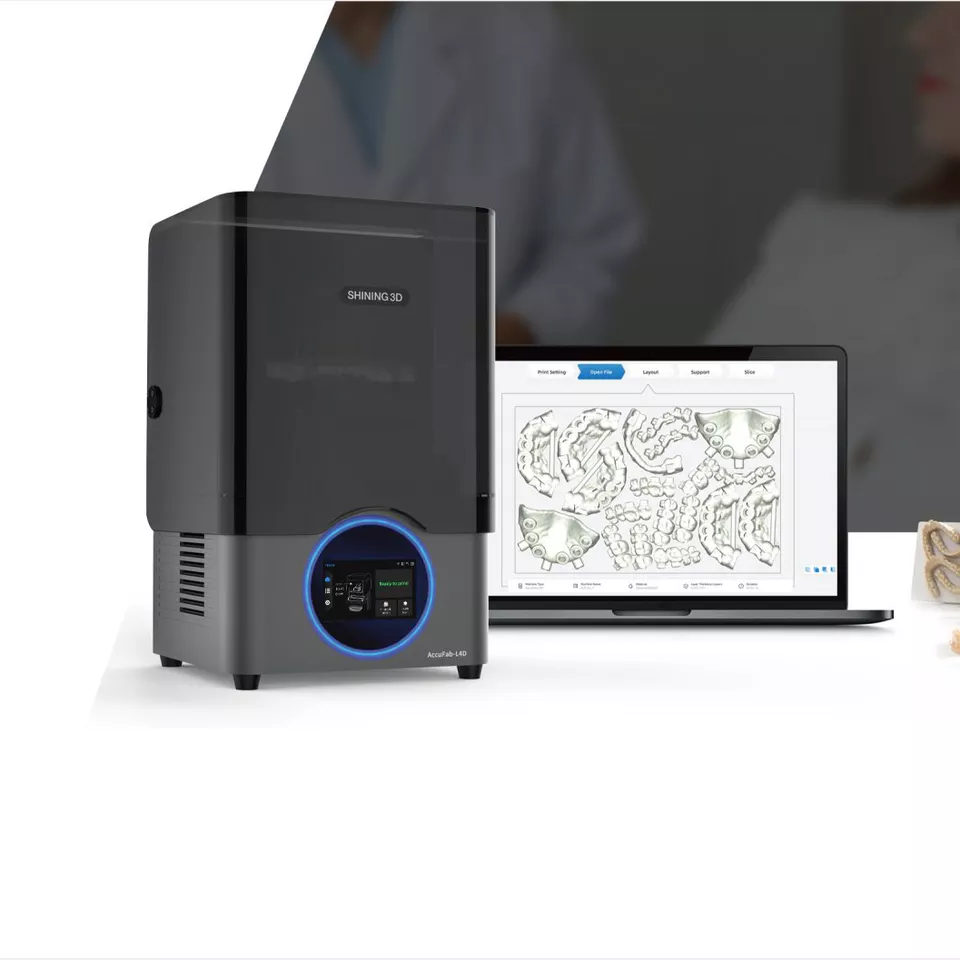 Shining AccuFab L4D Dental 3D Printer Professional Dental Software 3D High Quality 3D Printer Dental CAD/CAM System