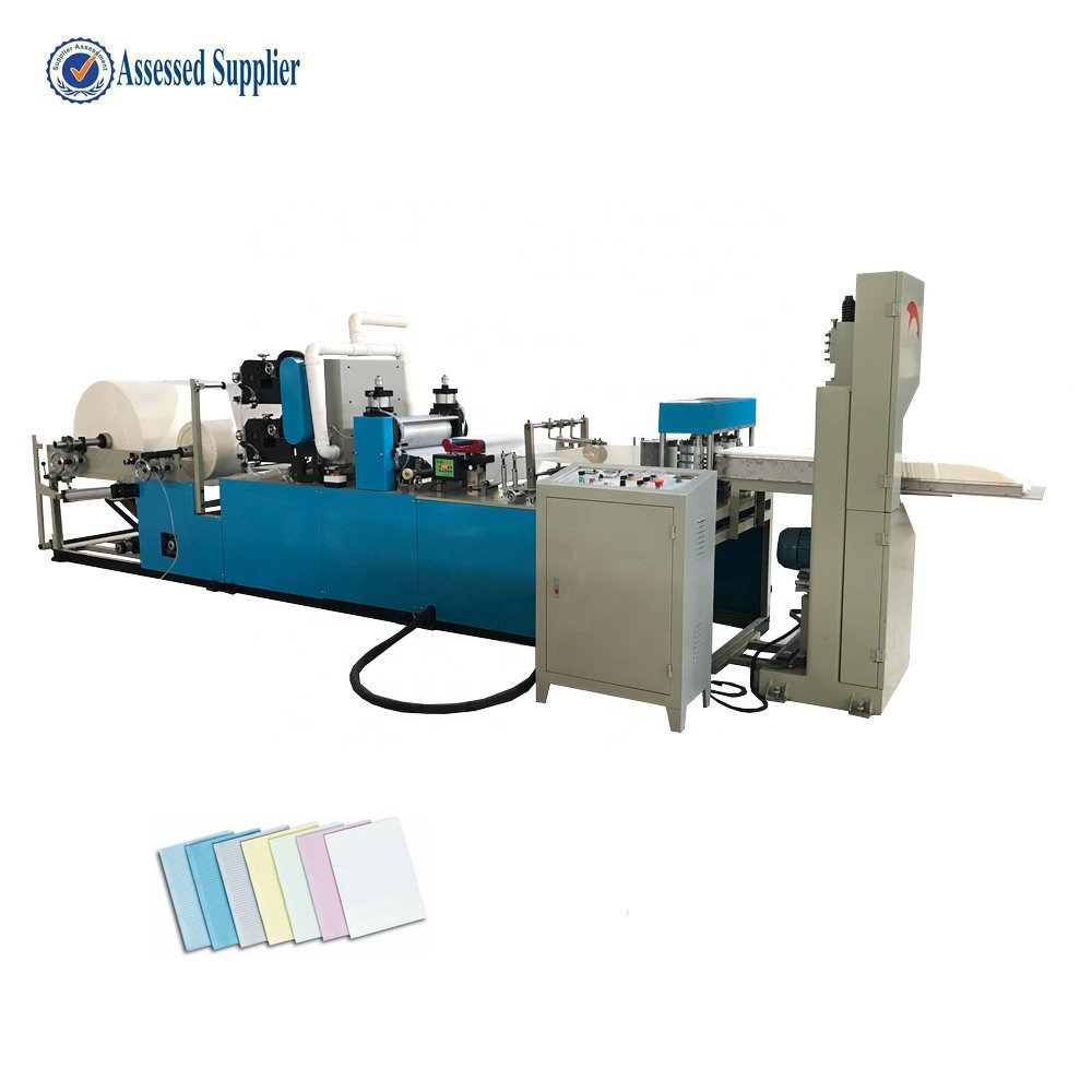 China Automatic Dental Bib Making Machine with Low Price,dental napkin paper folding and cutting equipment manufacturer