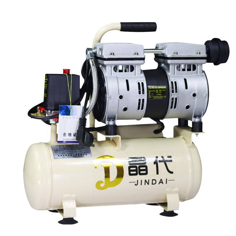 Silent 220V 550W- 8L durable oil free mini air compressor industrial air-compressors for dental oxygen generator tank