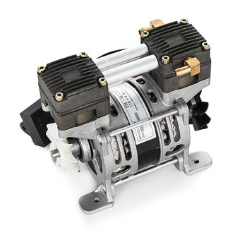 HC80A2 AC Oil free Piston type Double piston vacuum pump can be used cauf vacuum pump with dental 100w 14L/min@-95kpa