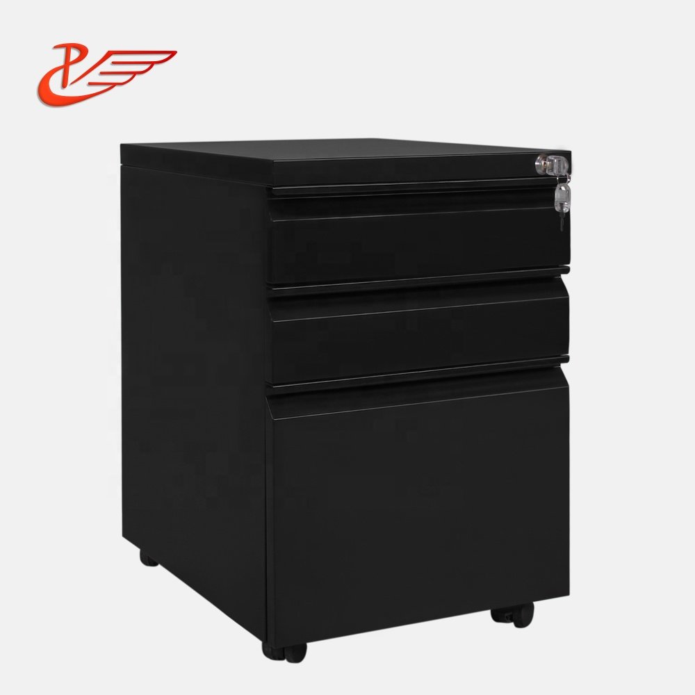 Office Furniture mechanical dental clinics drawers steel 3 drawer pedestal mobile cabinet