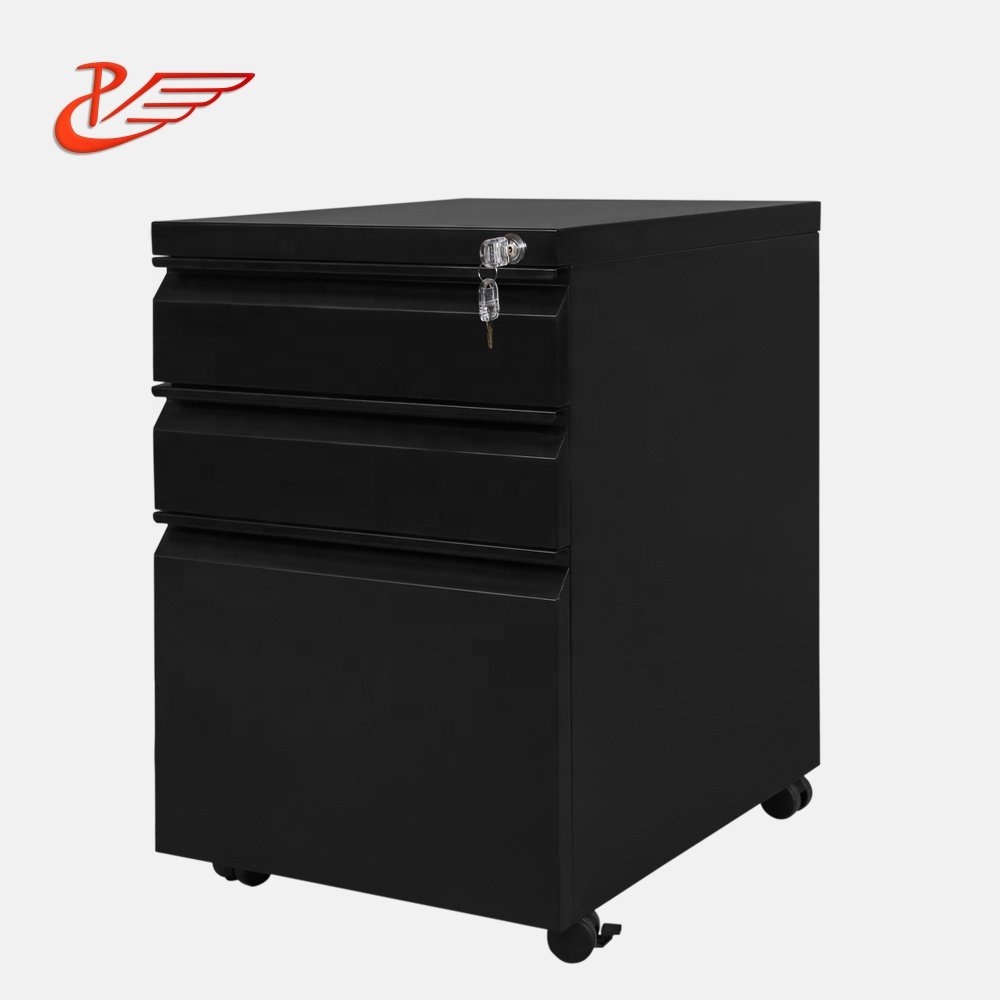 Office Furniture mechanical dental clinics drawers steel 3 drawer pedestal mobile cabinet