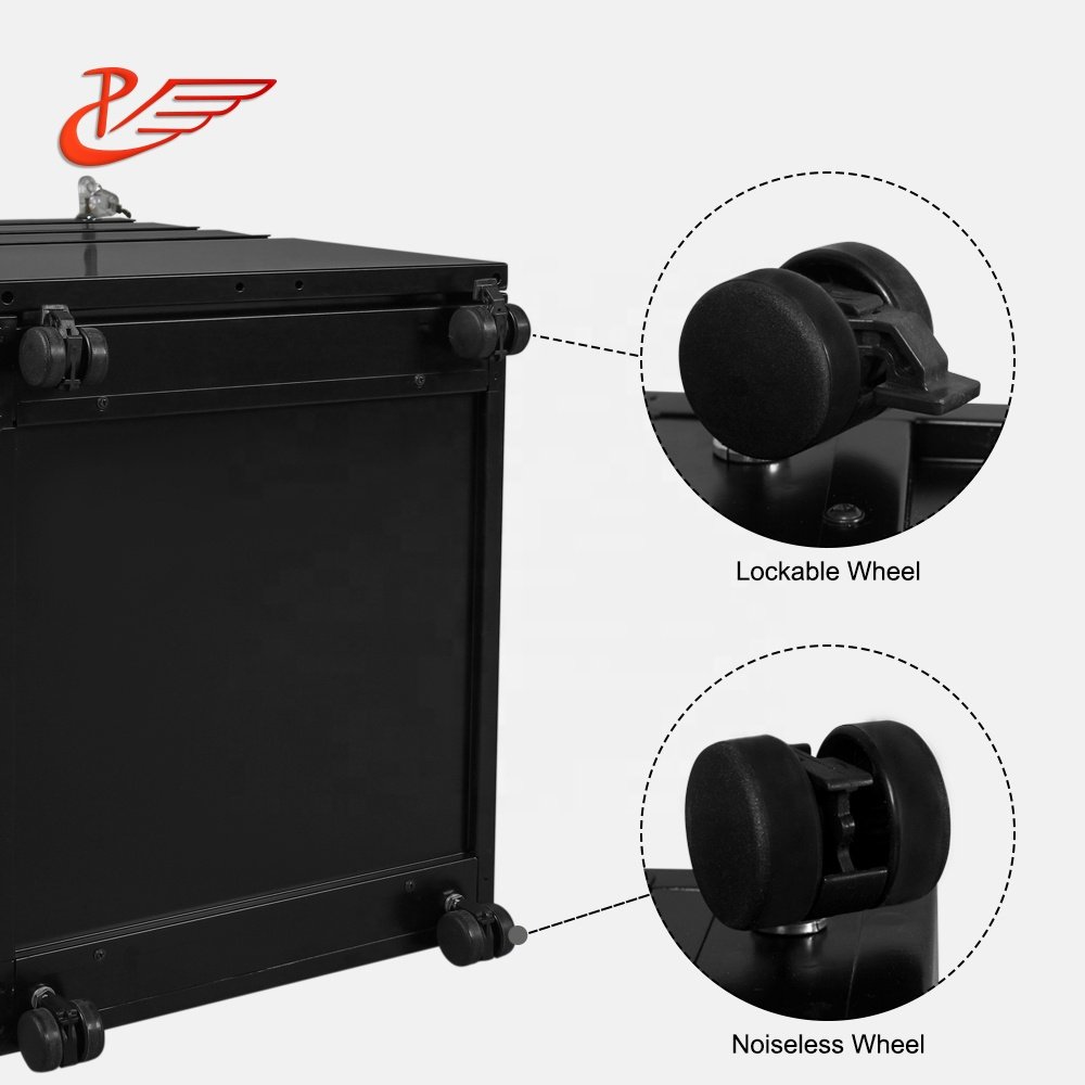 Office Furniture mechanical dental clinics drawers steel 3 drawer pedestal mobile cabinet