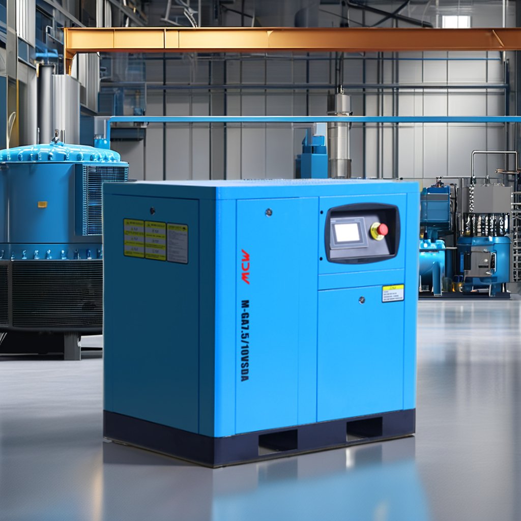 New 10hp Vsd Air Compressor Permanent Magnetic 7.5kw Screw Air Compressor With Inverter Type Motor Ip54 For Industrial