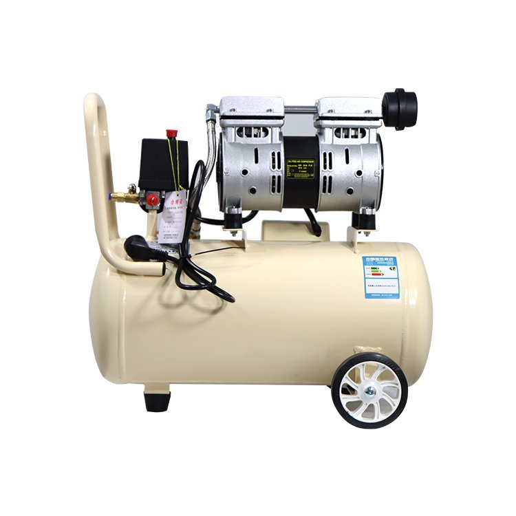 Kuli 8L Silent Oil-Free Small 220v Pump Dental Woodworking Repair Paint Air Compressor Universal tool kit set machine