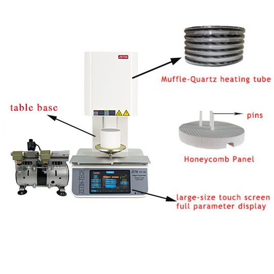 ZETIN Vacuum dental Porcelain Furnace electric pottery kiln other dental equipments for dental laboratory