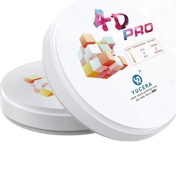 Yucera 4D Pro multilayer dentaldiscs blank Dental Lab Super Translucency Dental Zirconia Disc