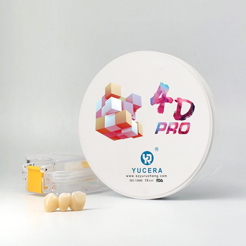 Yucera 4D Pro multilayer dentaldiscs blank Dental Lab Super Translucency Dental Zirconia Disc
