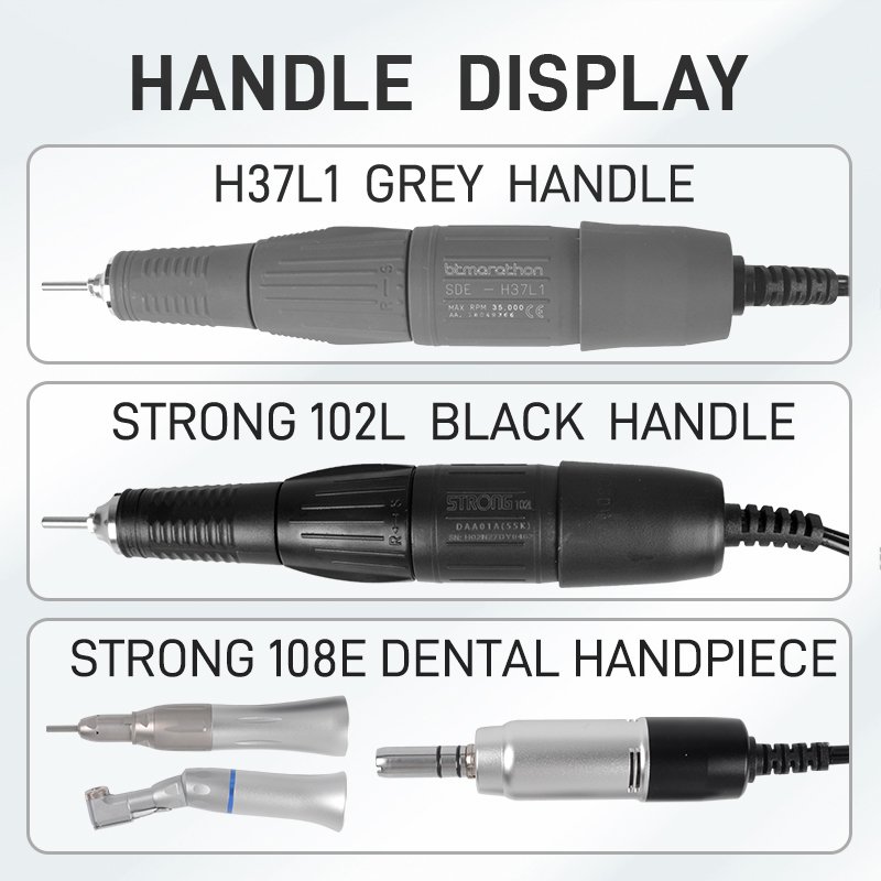 2027 AT-CM-045 with SH37LN 45000rpm dental lab micromotor manicure equipment portable nail drill
