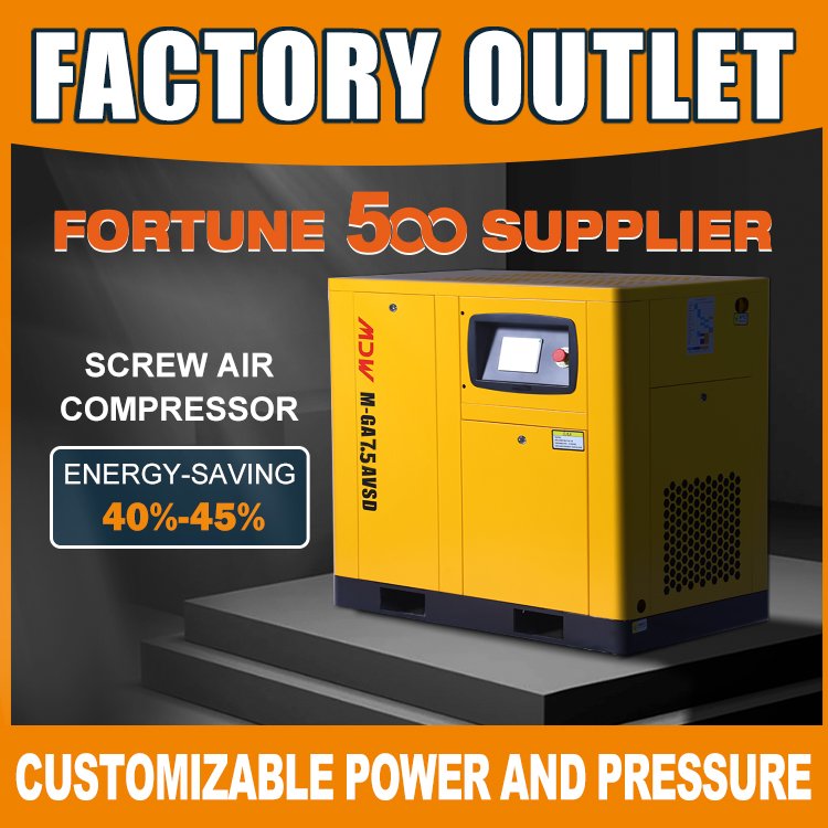 Low Price Promotion 10HP VSD PCP Compressor 7.5KW Permanent Magnet Rotary Air Compressor Machine For Dental Compressor