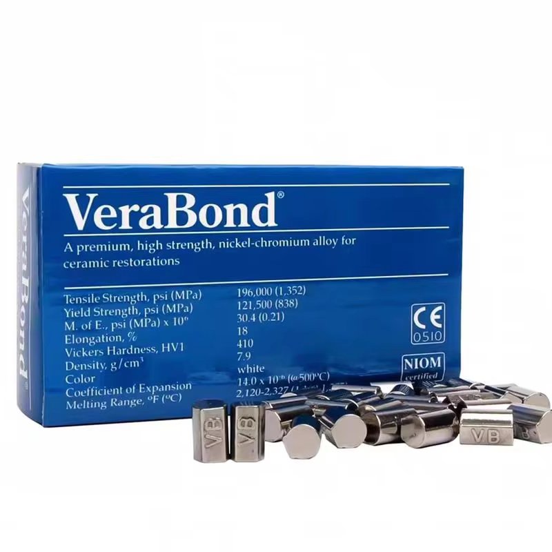 VB nickel chromium beryllium alloy Ceramic alloy VeraBond with Be/Dental alloy/Dental VeraBond