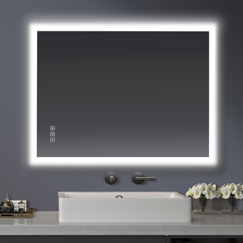 vanities luxury bathroom vanity cabinet modern Adjust Brightness Makeup Mirror Bathroom Anti-Fog Mirror