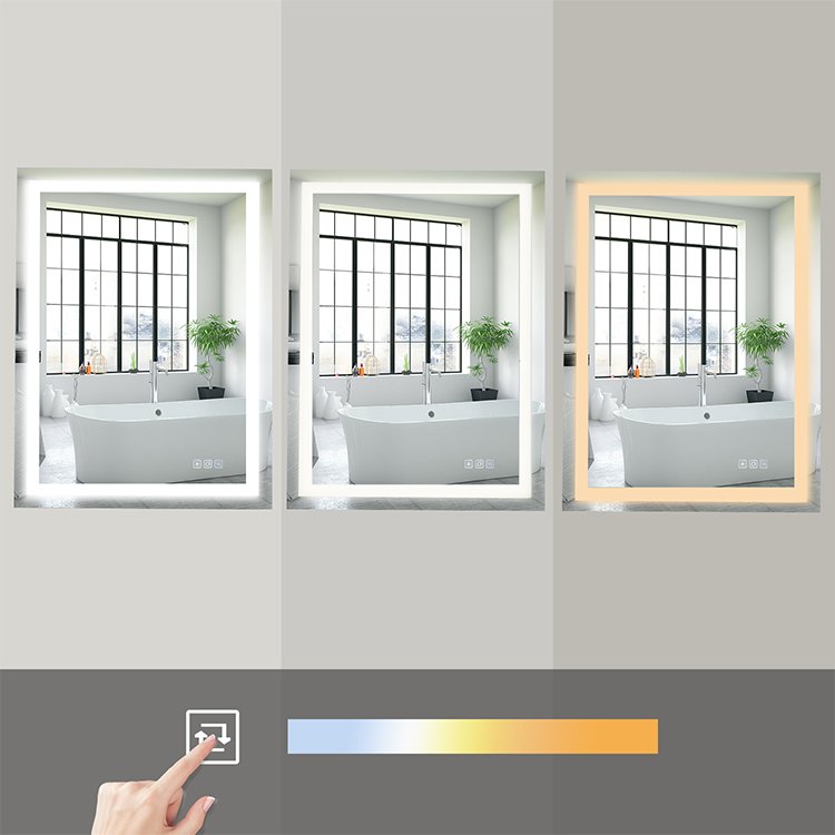 vanities luxury bathroom vanity cabinet modern Adjust Brightness Makeup Mirror Bathroom Anti-Fog Mirror