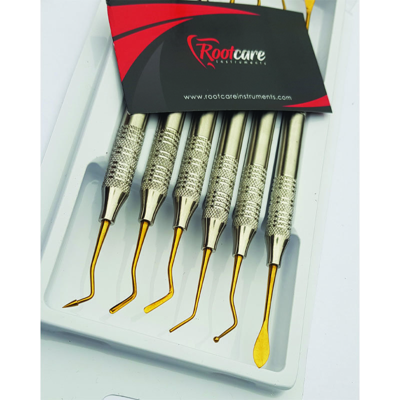Hot Selling Premium 6 Pieces Composite Filling Instruments Set Non Stick Plasma coated Dental Restorative Filling Instruments