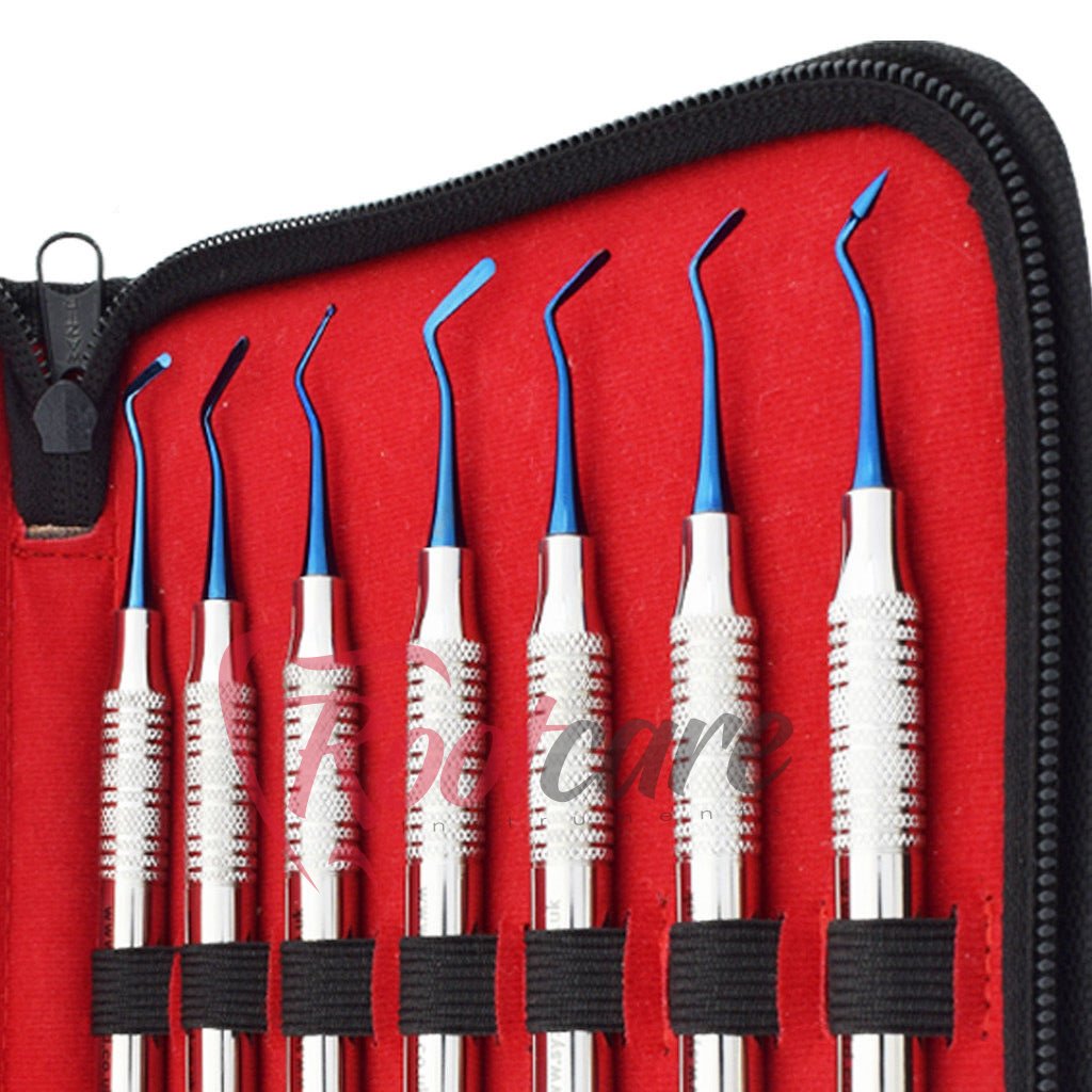 Hot Selling Premium 6 Pieces Composite Filling Instruments Set Non Stick Plasma coated Dental Restorative Filling Instruments
