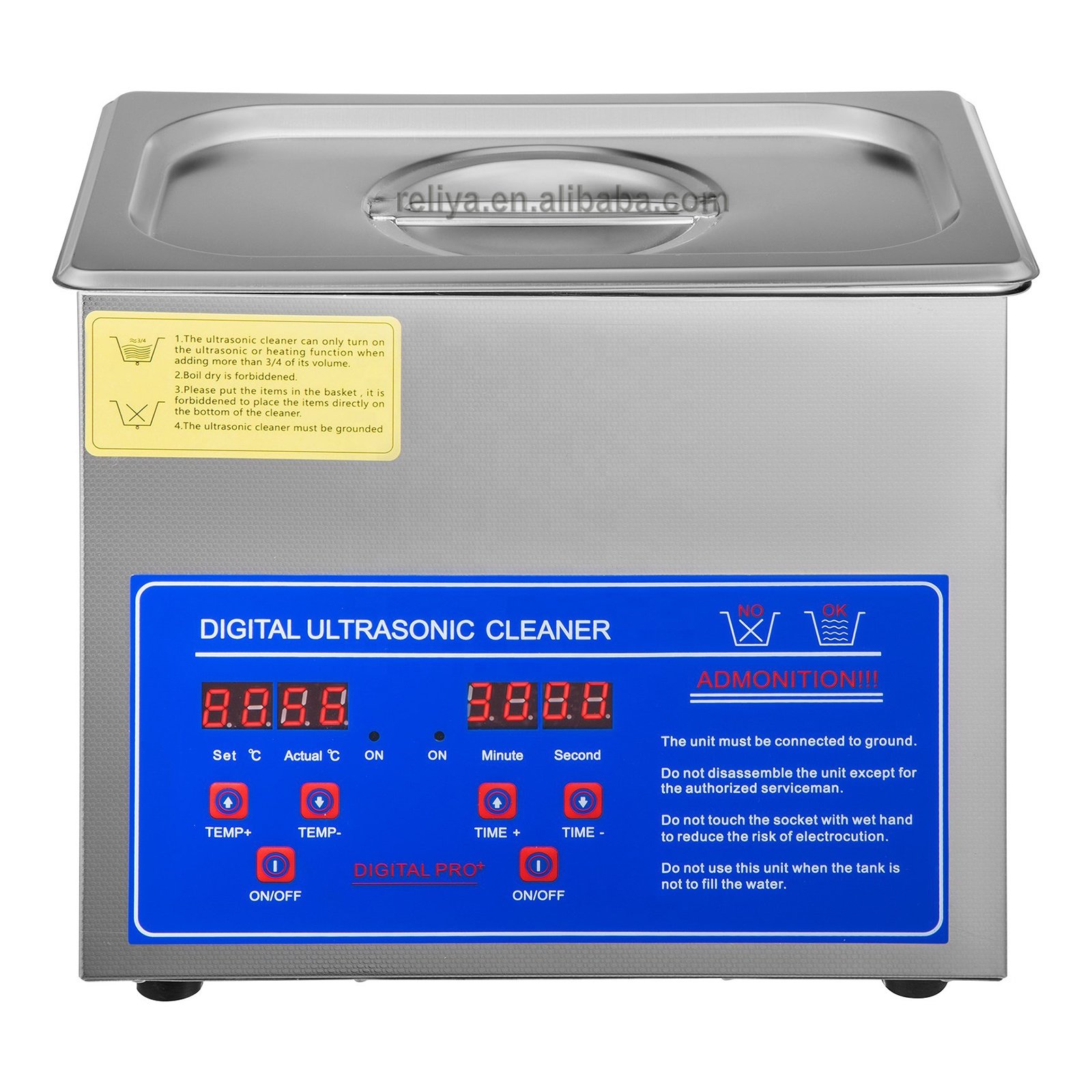 3.2L Stainless Steel Ultrasonic Cleaner for dental and jewel multipurpose washing machine