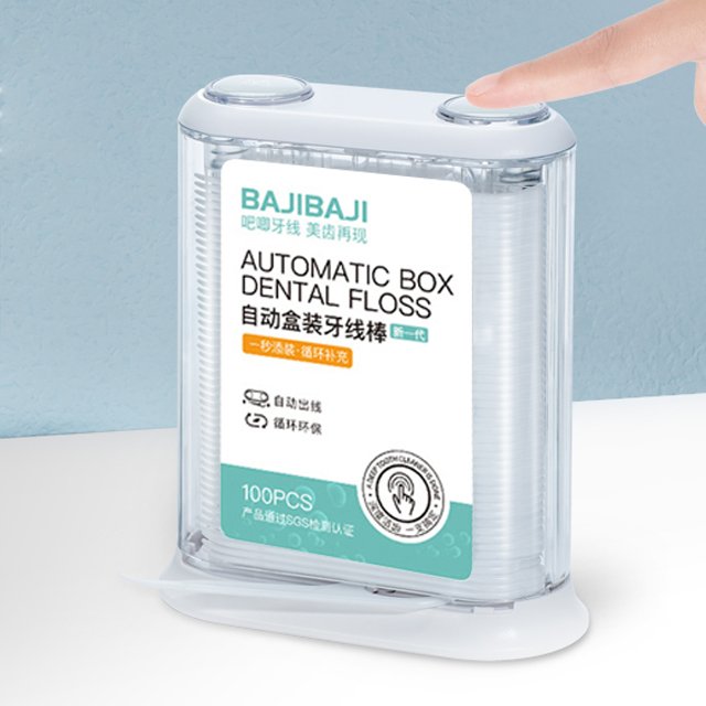 Factory Direct Sales High Quality Low Price Automatic Manual Button 100 Count Dental Floss Dispenser