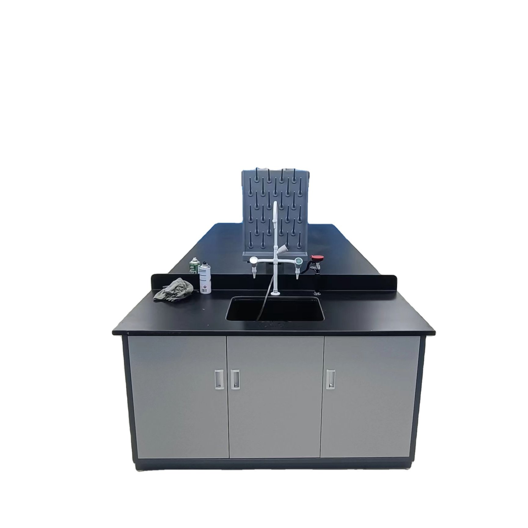 Factory Customization Top Products Steel Wood Design Chemistry Laboratory Workbench Furniture With Socket