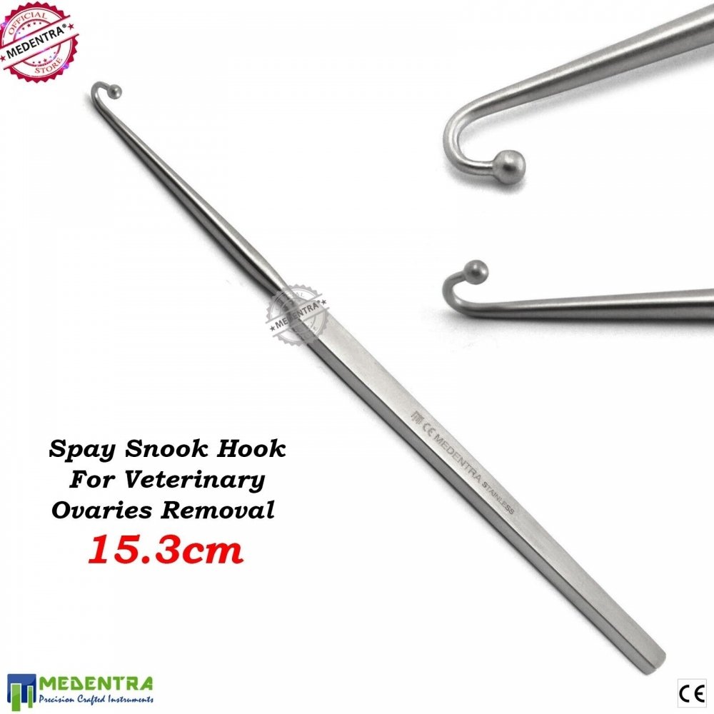 Veterinary Surgery Spay Hooks Small Animal Spaying Cat Spaying Dog Pets Snook Hooks Stainless Steel Hook Veterinary Instruments