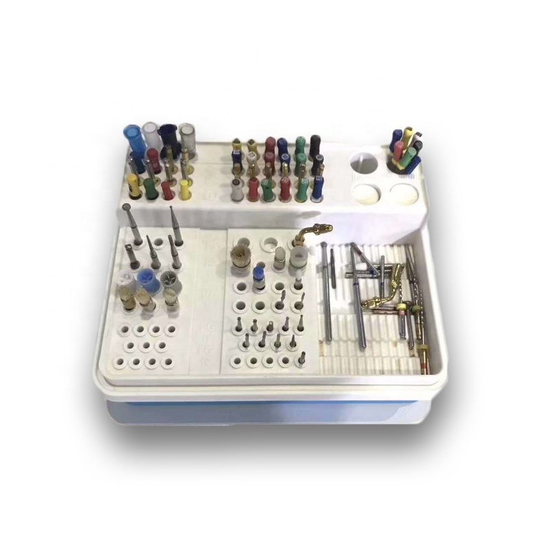Autoclavable 9 Small Holes + 4 Big Holes + 1 Ponds Dental Plastic Endodontic Holder Solid core Endo Box