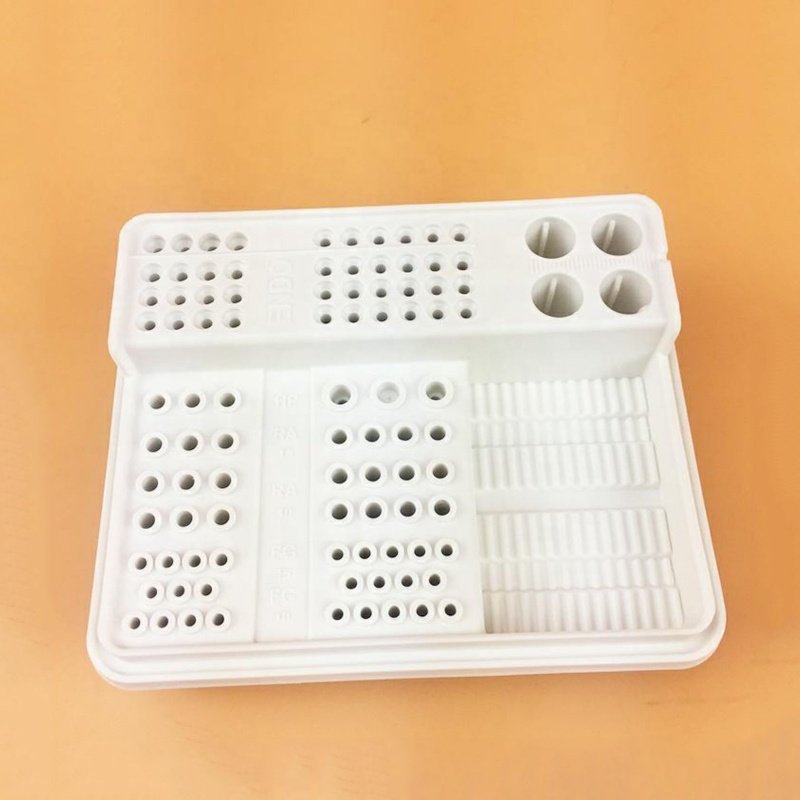 Autoclavable 9 Small Holes + 4 Big Holes + 1 Ponds Dental Plastic Endodontic Holder Solid core Endo Box